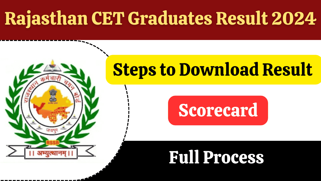 Rajasthan RSMSSB CET Graduation Level Result 2024