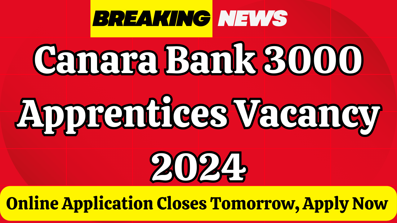 Canara Bank 3000 Apprentices Vacancy 2024